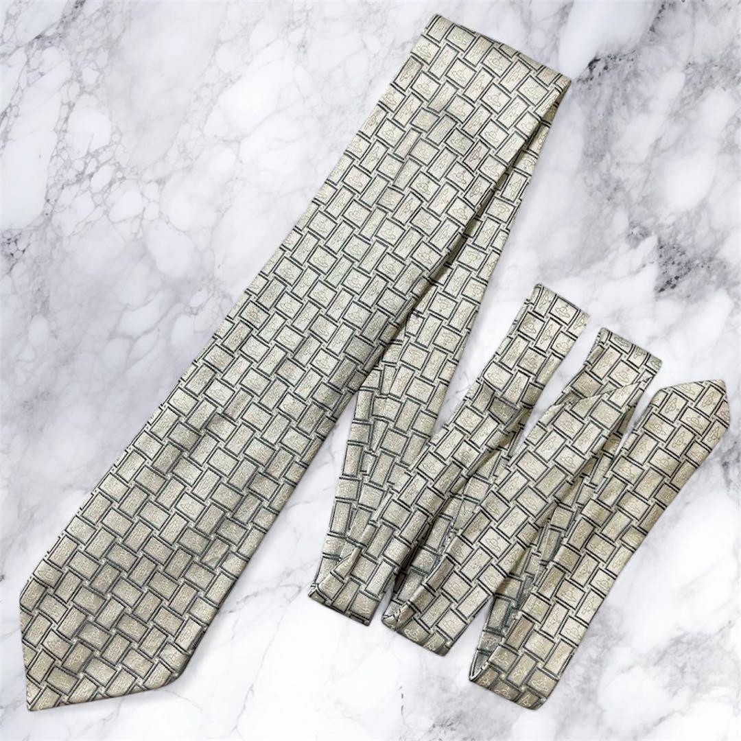 Vivienne Westwood 幾何学模様 ネクタイ オーブ