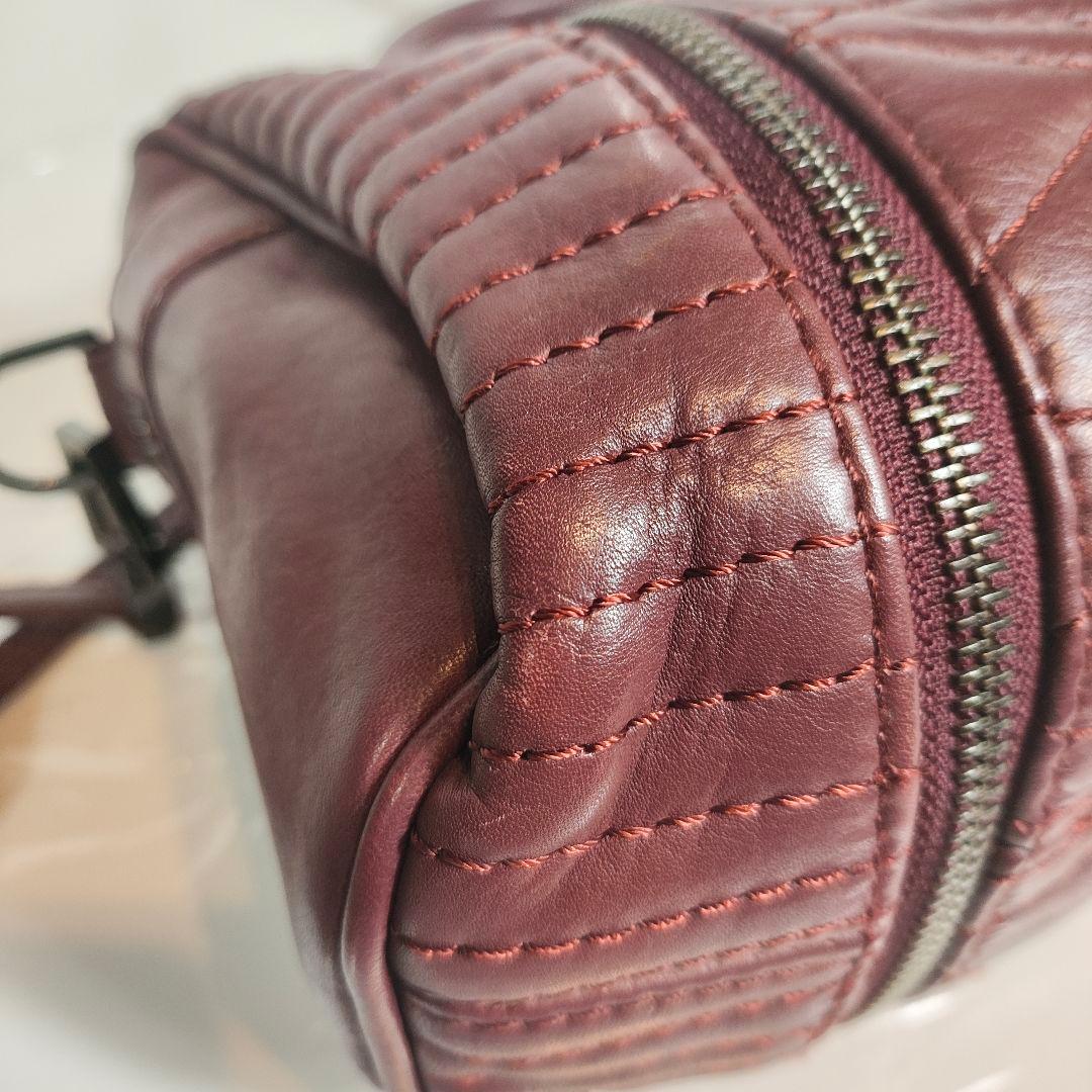 【美品】ザディグエヴォルテール　ボストンバッグ　2way　オールレザー　オリーブ