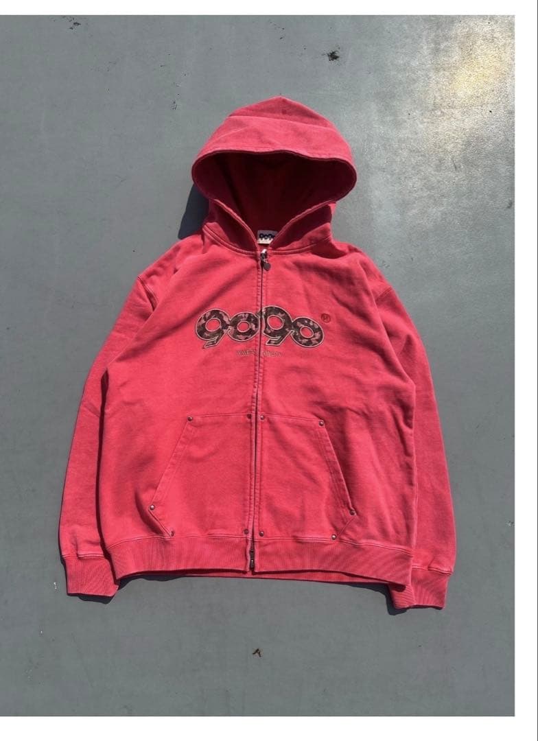 9090 ダブルジップパーカー