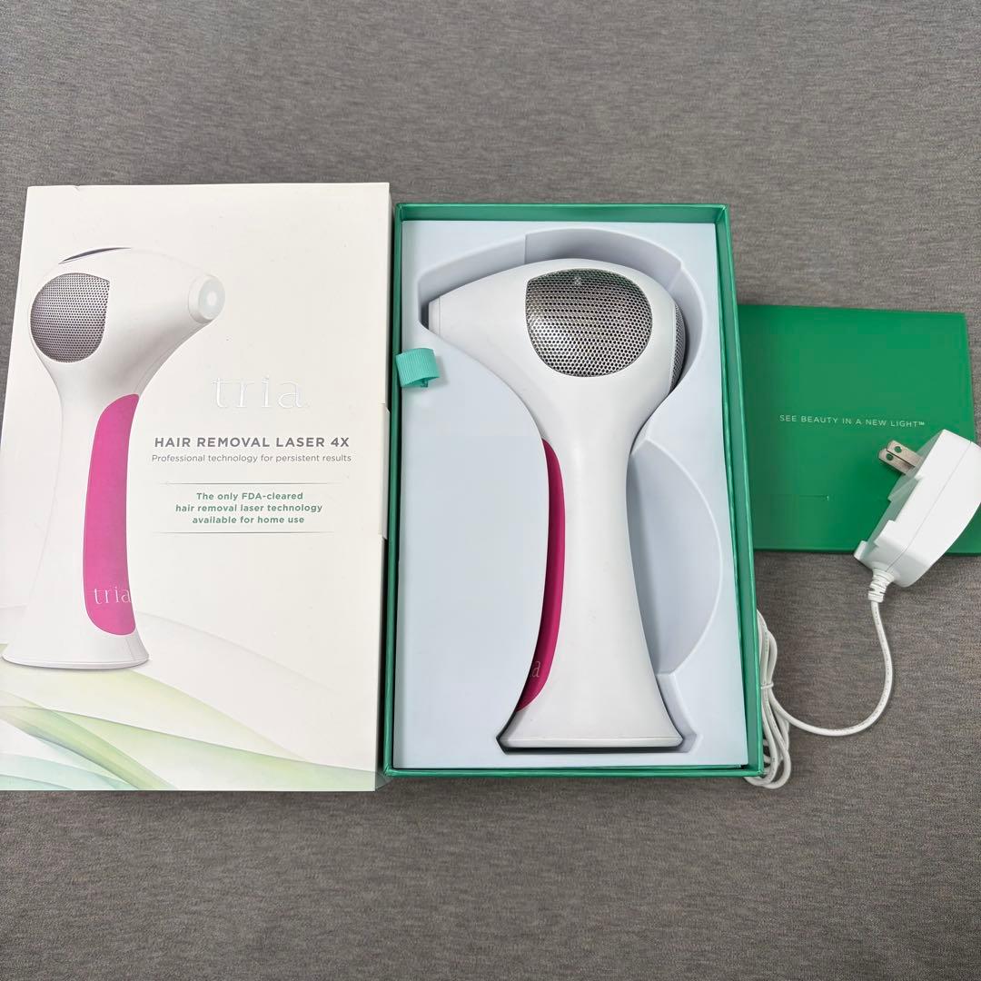 【美品】tria トリア 4X レーザー脱毛器 ピンク 箱付き