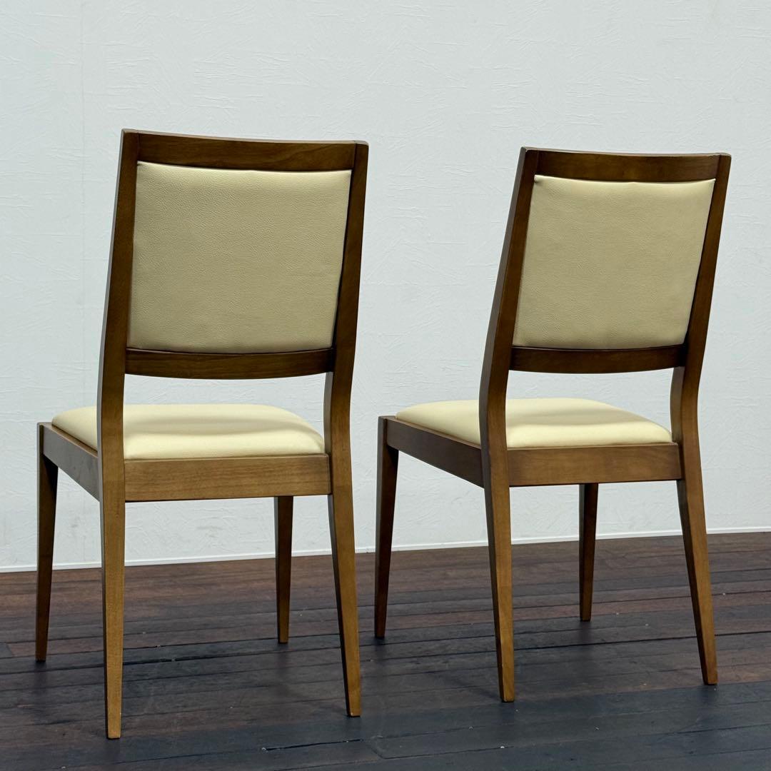 H21K63 IDC大塚家具 ダイニングチェア 2脚セット