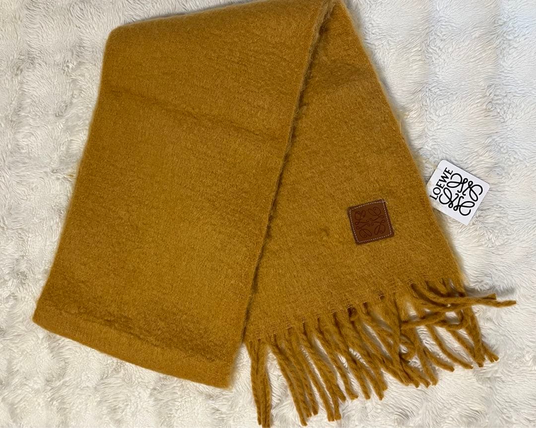 [新品未使用]LOEWEロエベ　冬　モヘヤ　マフラー　a-28003861