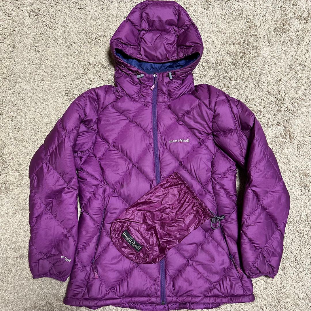モンベル　ライトアルパイン　ダウンパーカー　ex800 スタッフバッグ付き