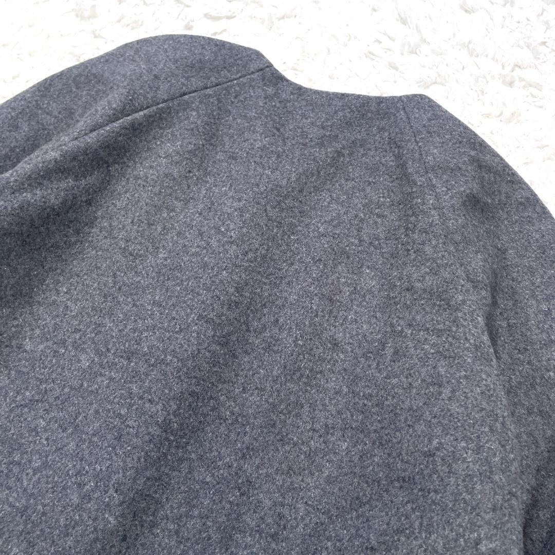 極美品✨ MAX&Co. マックスマーラ モヘヤ混 ノーカラーコート バイカラー