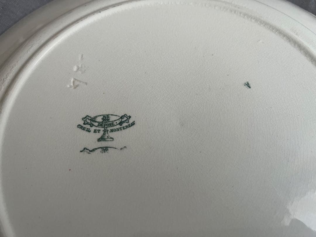 ＊希少＊ 大皿 Creil et Montereau LINOTTE リノット