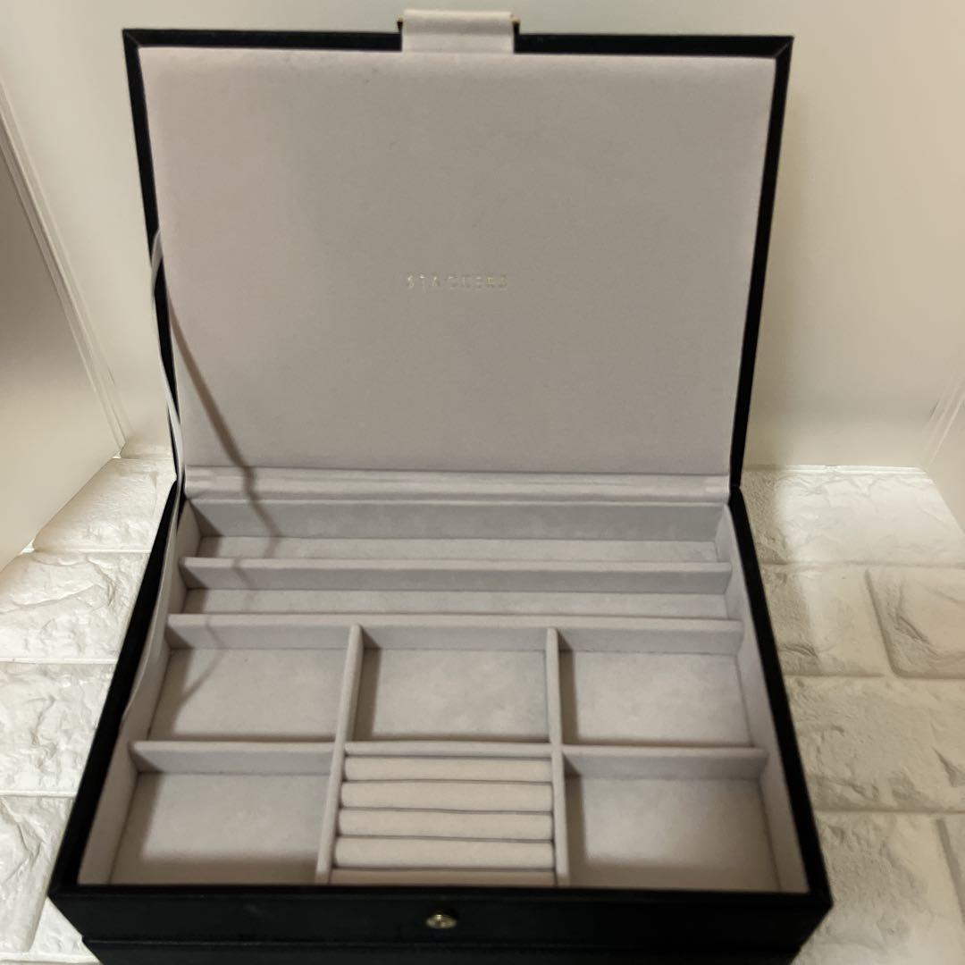 【美品】STACKERS アクセサリーケース 3段式　ブラック　黒