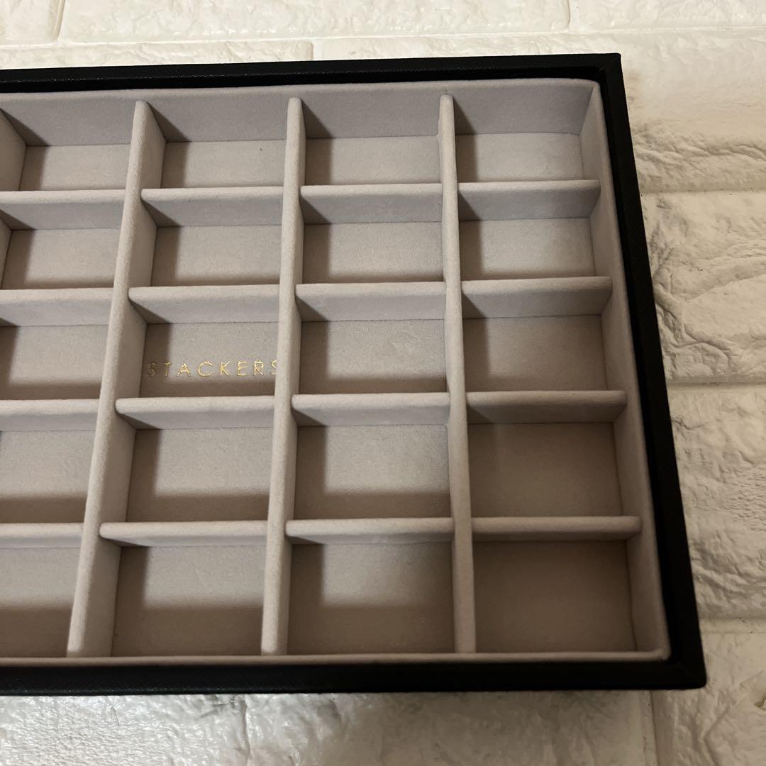 【美品】STACKERS アクセサリーケース 3段式　ブラック　黒