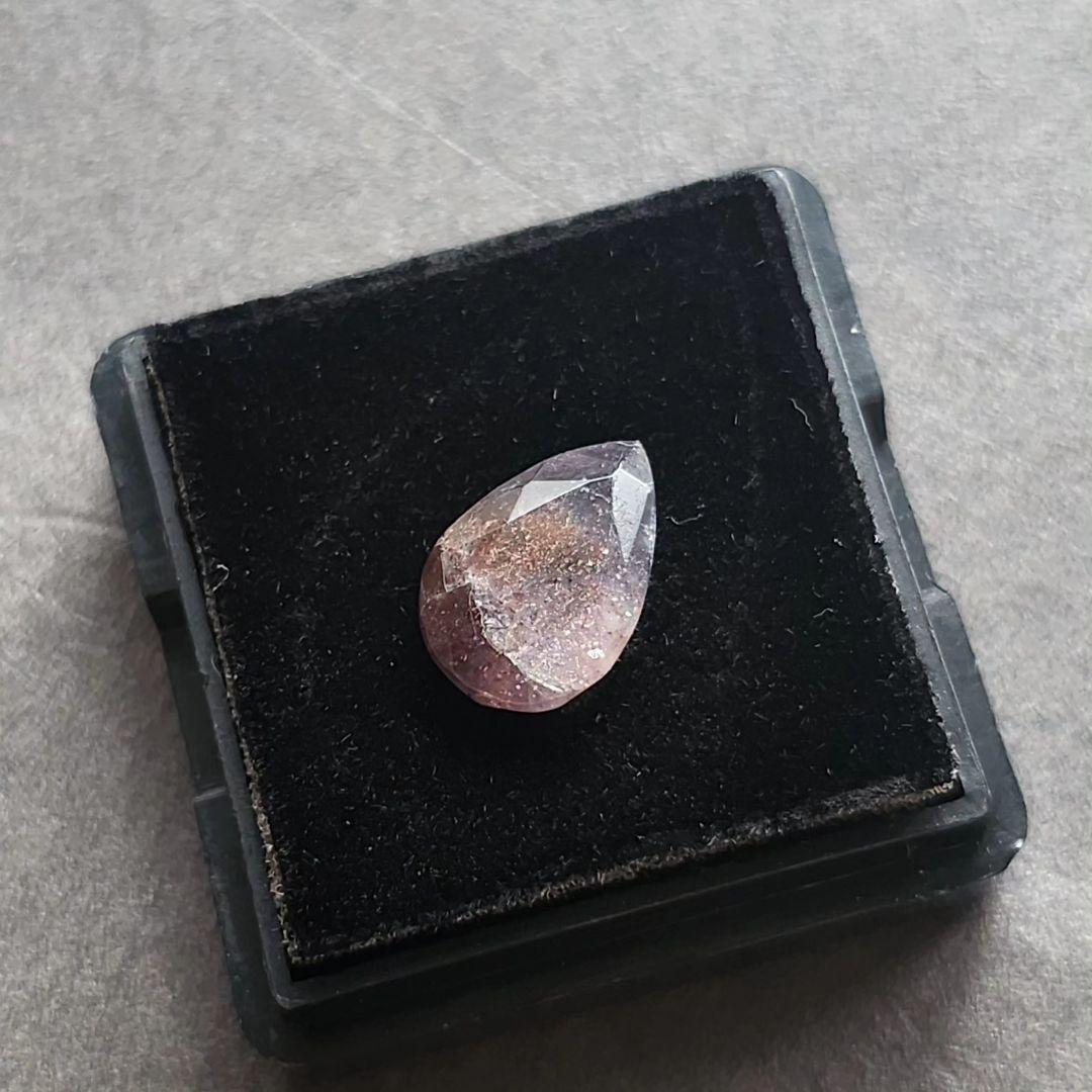 【一点物】アイオライトサンストーン ルース ペアシェイプ 雫 ドロップ ⑦✩.˚