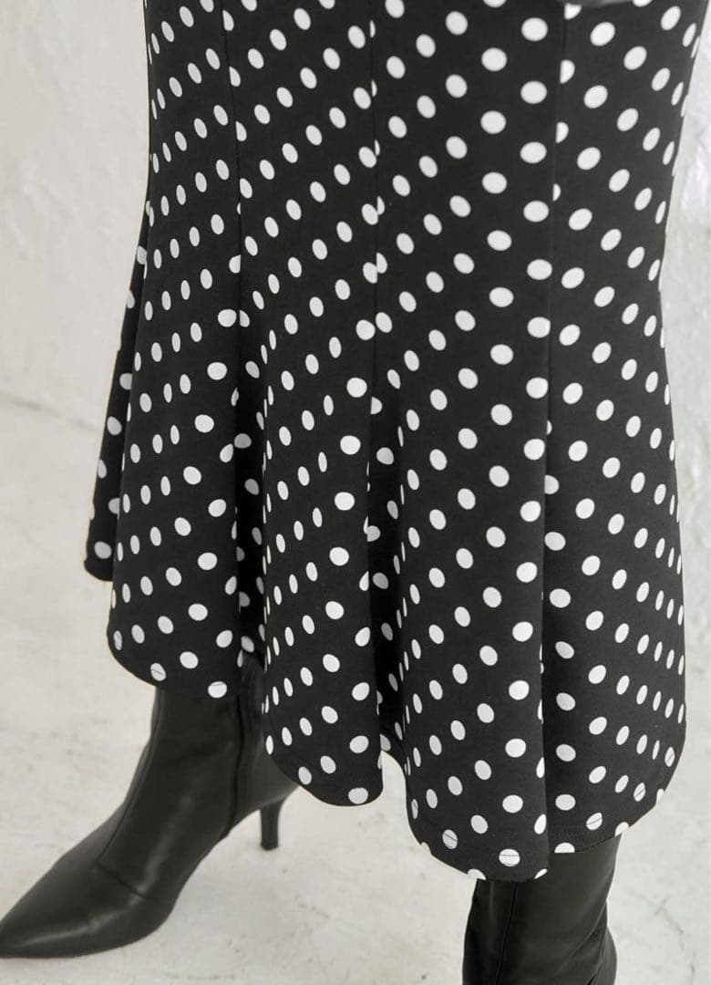 スタイルデリ♡ドット柄ジャージーマーメイドスカート♡デリ♡スカート♡