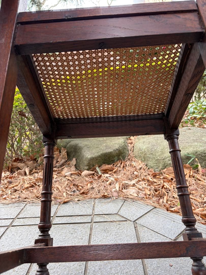 フランスアンティークチェア インテリア 木製椅子 ランタン編み 店舗什器 アンリ
