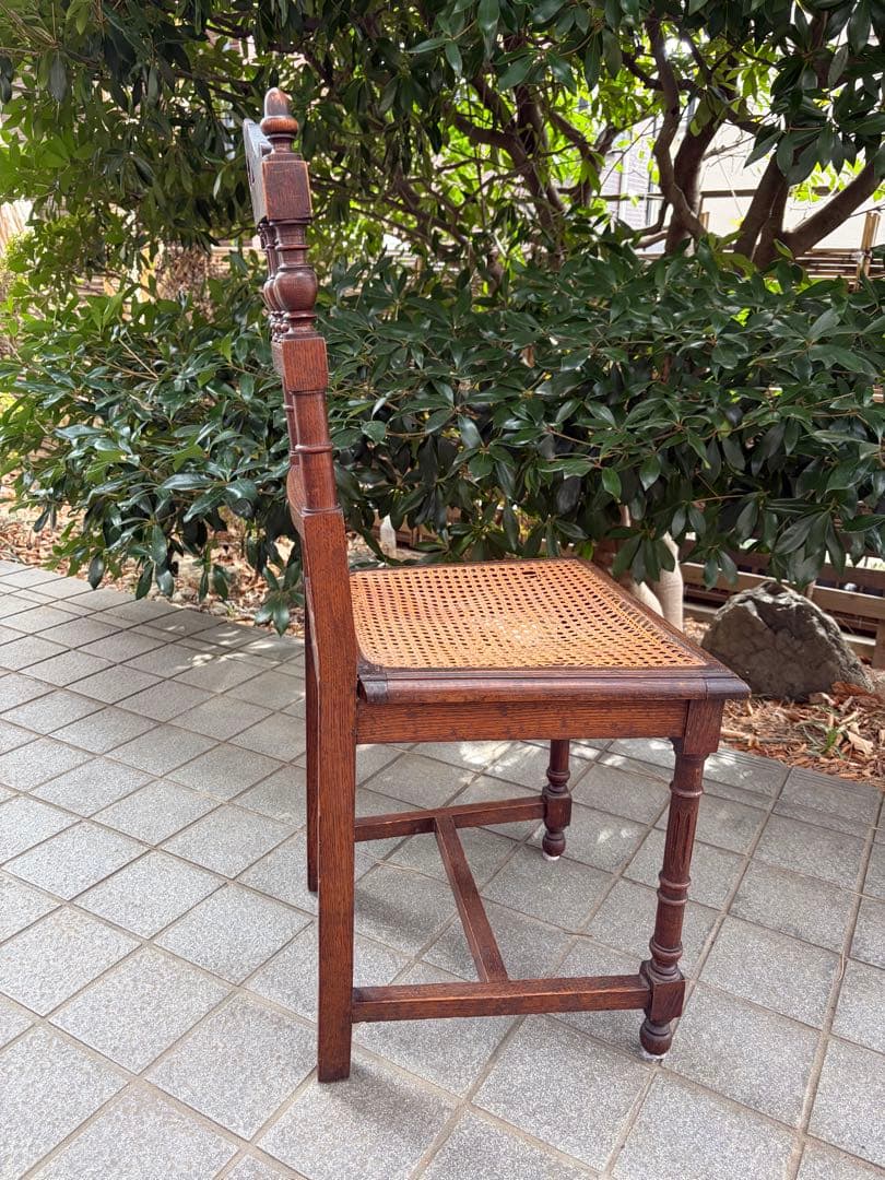フランスアンティークチェア インテリア 木製椅子 ランタン編み 店舗什器 アンリ
