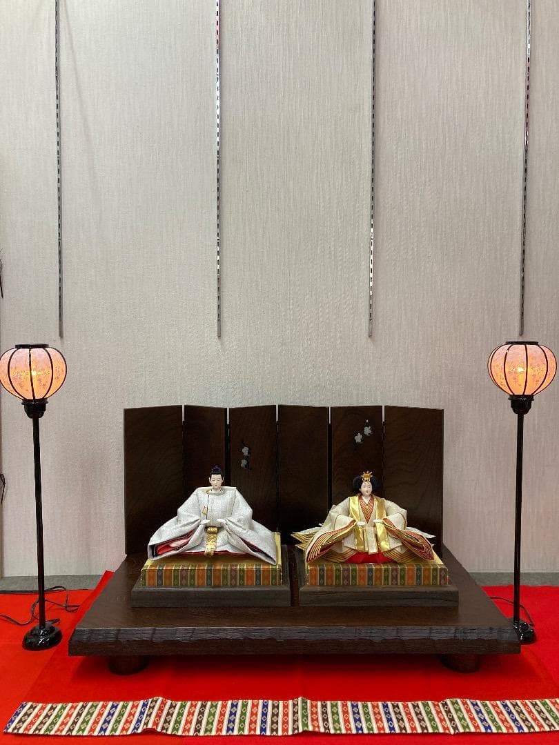 BO9 木製　高級雪洞　高さ66㎝位　雛道具　雪洞　親王飾り　雛灯り