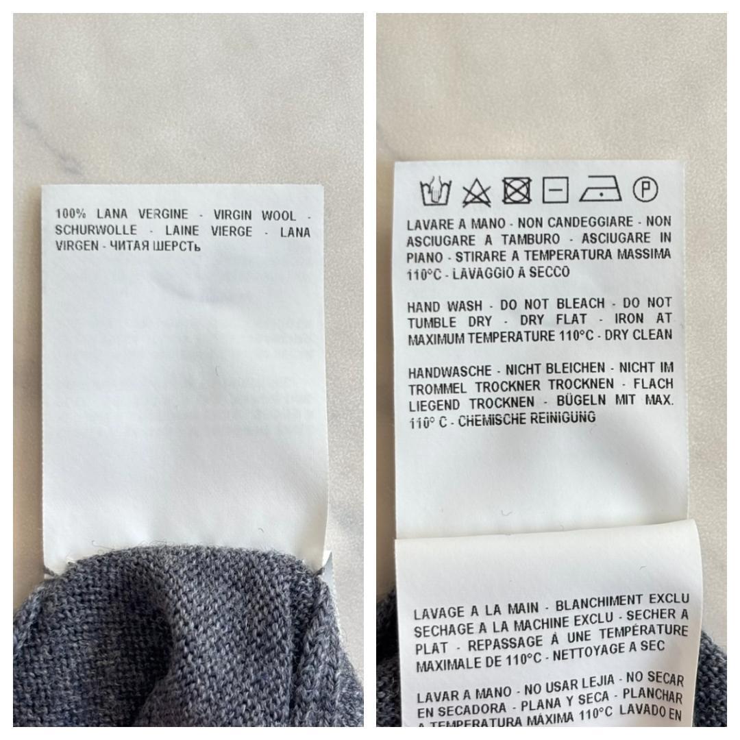 美品 グランサッソ ドライバーズニット カーディガン グレー 46 tz6