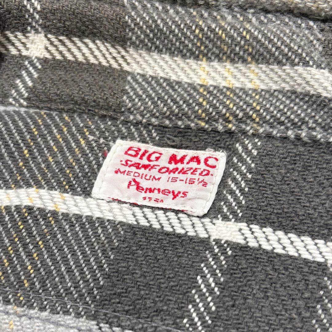 60s vintage big mac ビッグマックヘビーネル　ネルシャツ　希少
