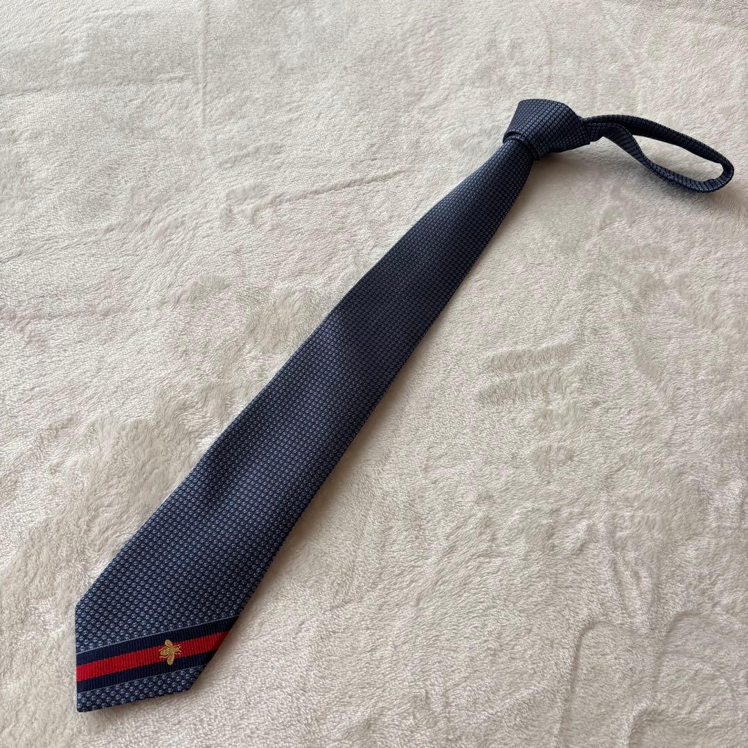【未使用級✨️】グッチ GUCCI ソリッドタイ シェリーライン メンズ ネクタイ