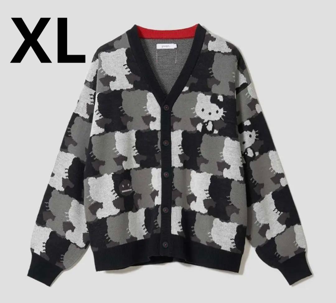 【未開封】キティ ジャカードＶネックカーディガン　グラニフ　XL