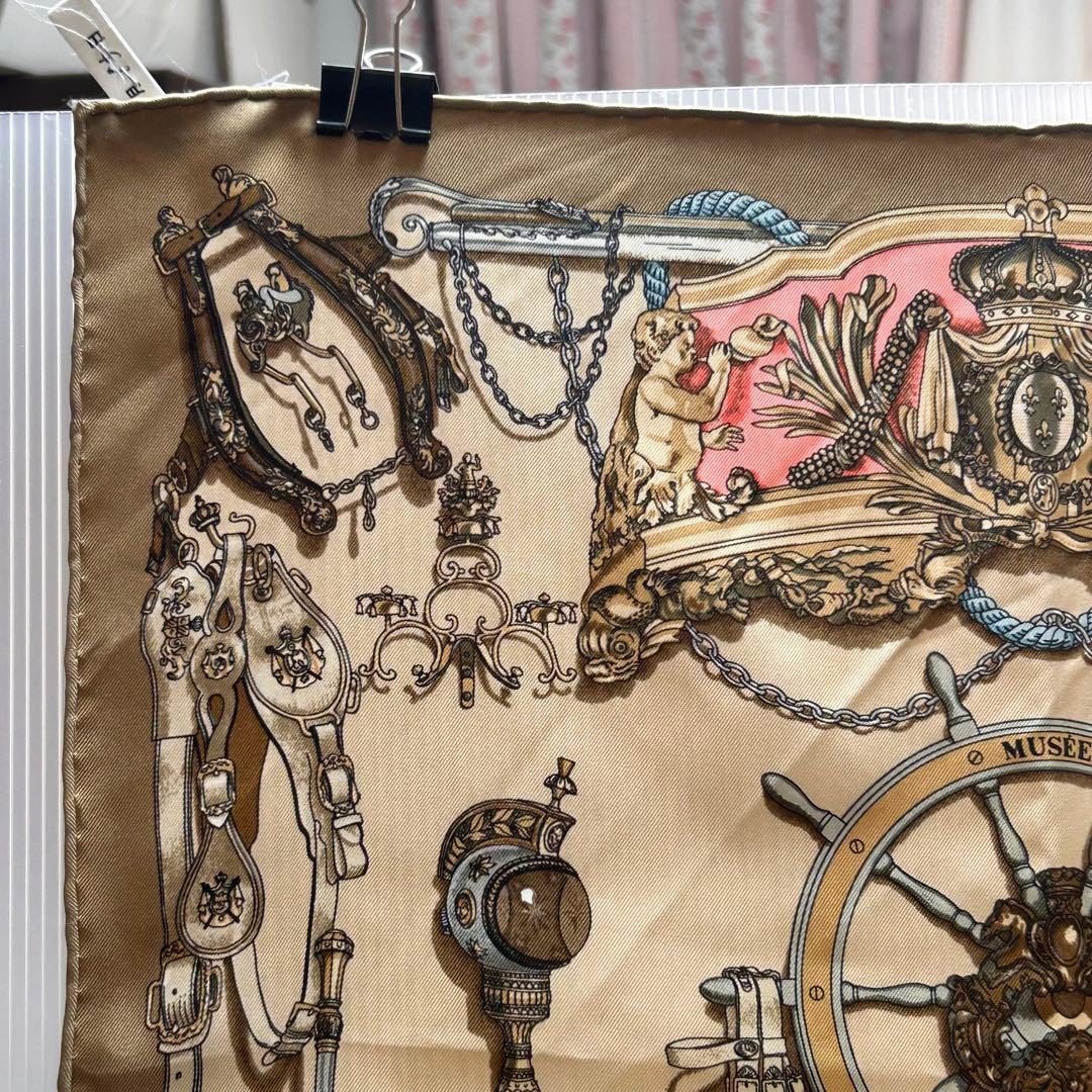 ☆*☆様 71582 HERMES シルク スカーフ 45×45cm MUSEE