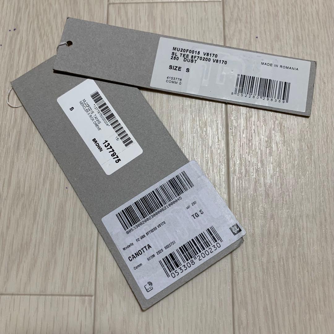 MONCLER Rick owens タンクトップ ロゴ入り　グレー　4S408