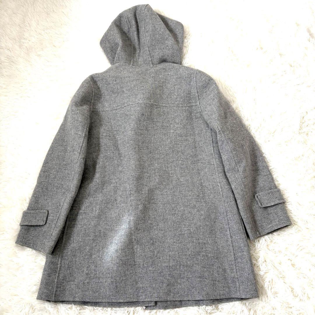極美品☆現行　レリアン　Leilian ダッフルコート　ライトグレー　11号　L