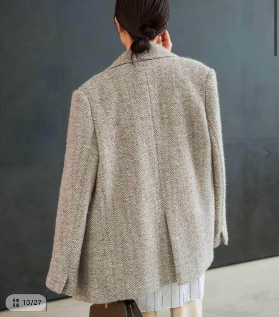 Plage R’IAM ヘリンボンコートジャケット38