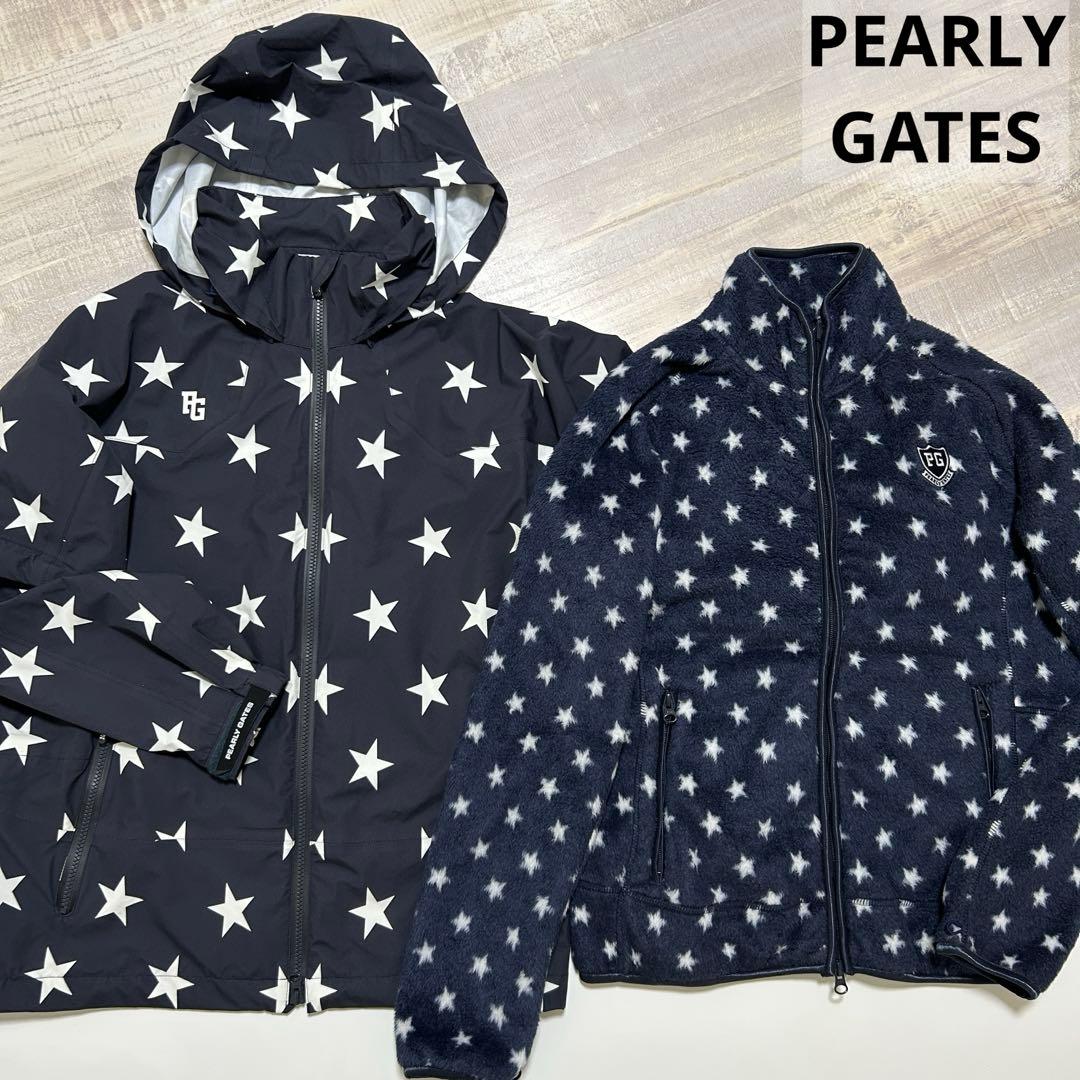 パーリーゲイツ★2点セット★袖フード着脱可能★撥水★4Way【メンズサイズ4（M