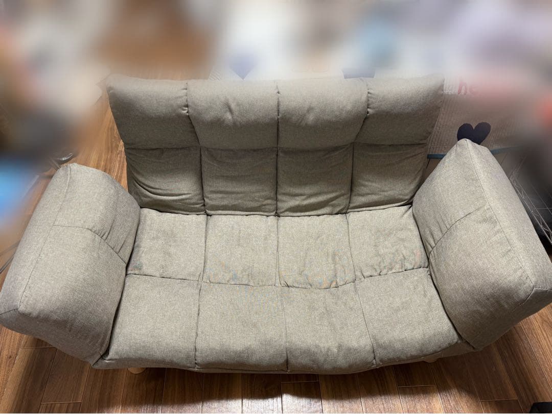 グレー 2人掛けソファ