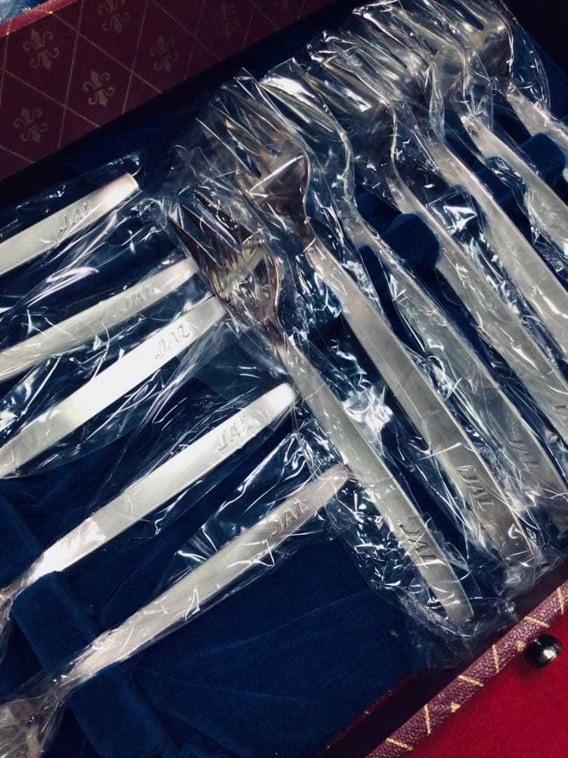 日本航空 JAL 国際線ファーストクラス使用 カトラリー 50点セット 当時物