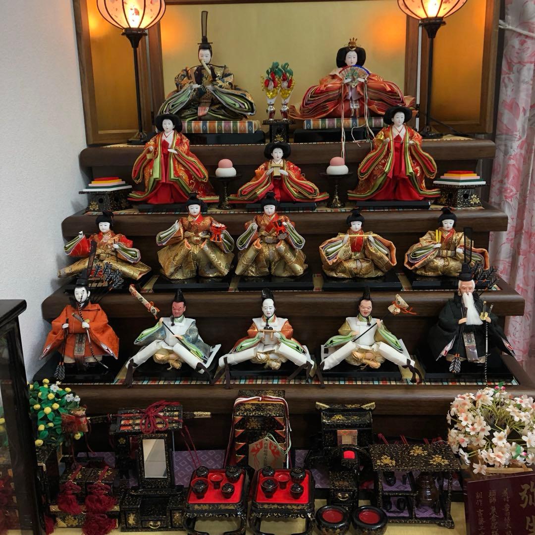 雛飾り　雛人形　お雛祭り　5段飾り　コンパクト　桃の節句