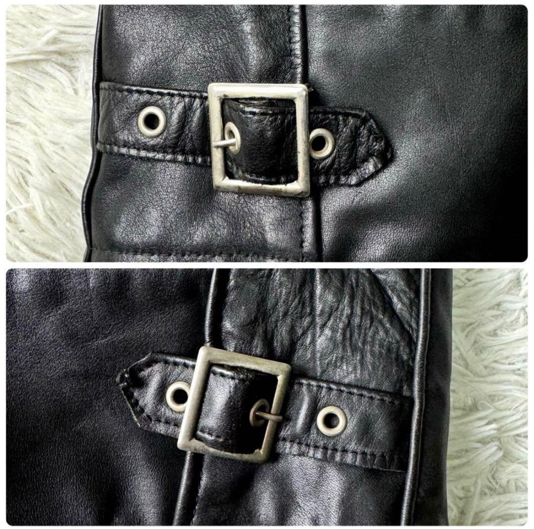 美品/希少✨schott トラッカージャケット　ライダース　ブラック　本革　38