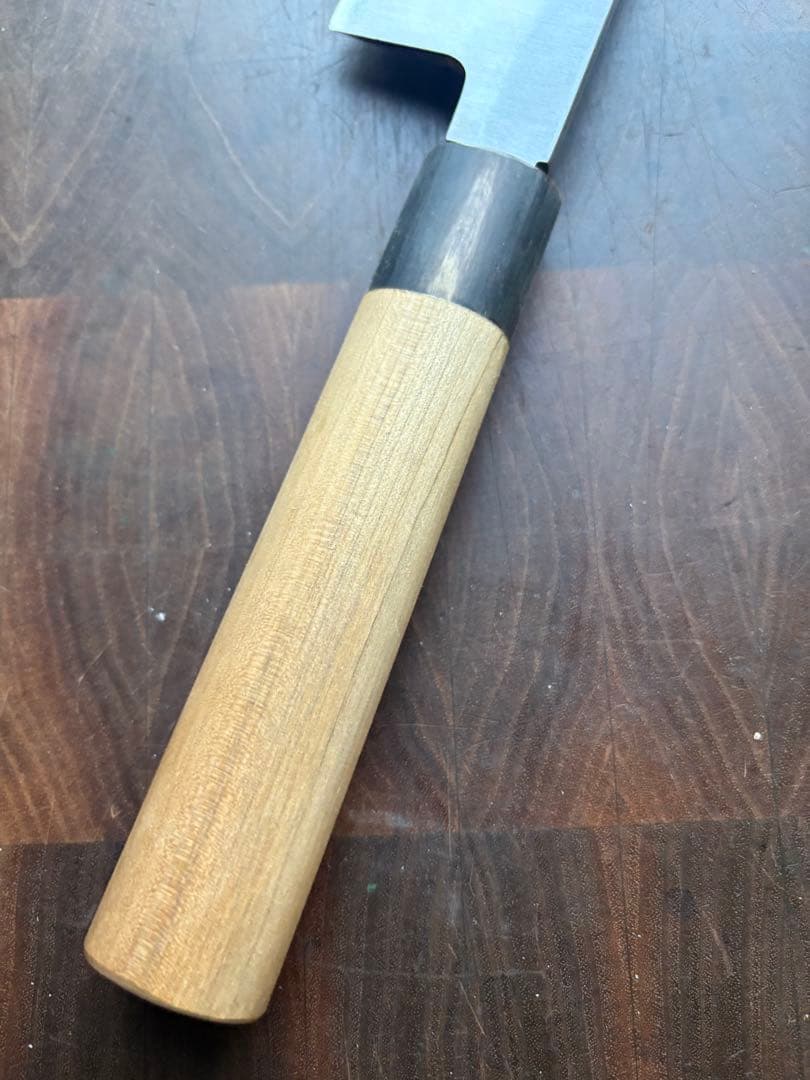 総本家　東佳人　切付　210mm 7寸　包丁　薄刃　白鋼　和包丁　水牛朴