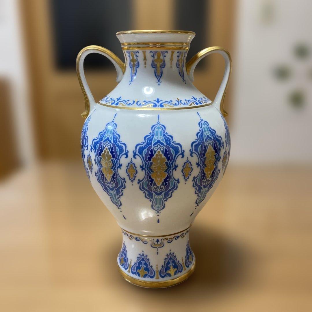 Noritake ノリタケ 花瓶 白磁 耳付花瓶 花器
