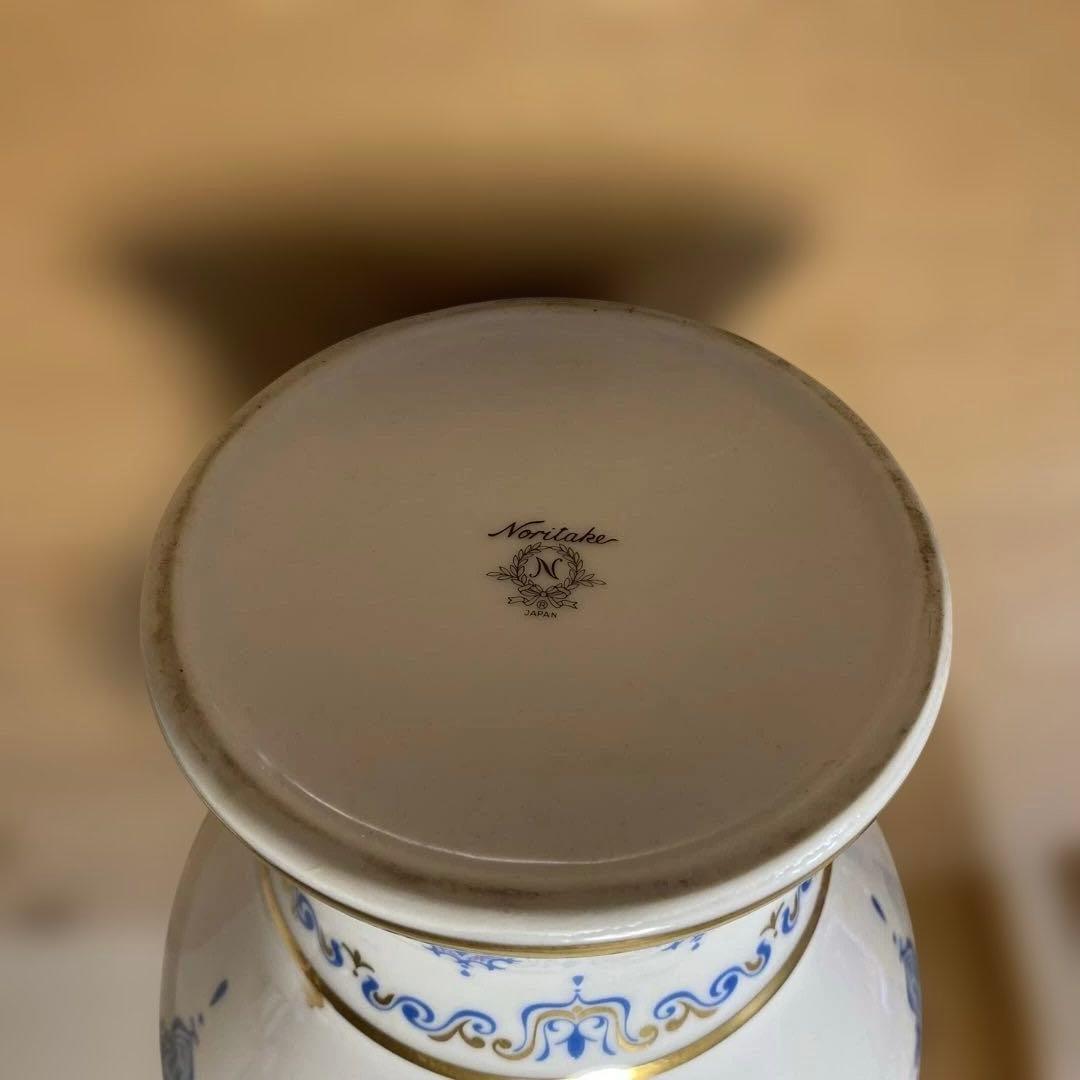 Noritake ノリタケ 花瓶 白磁 耳付花瓶 花器