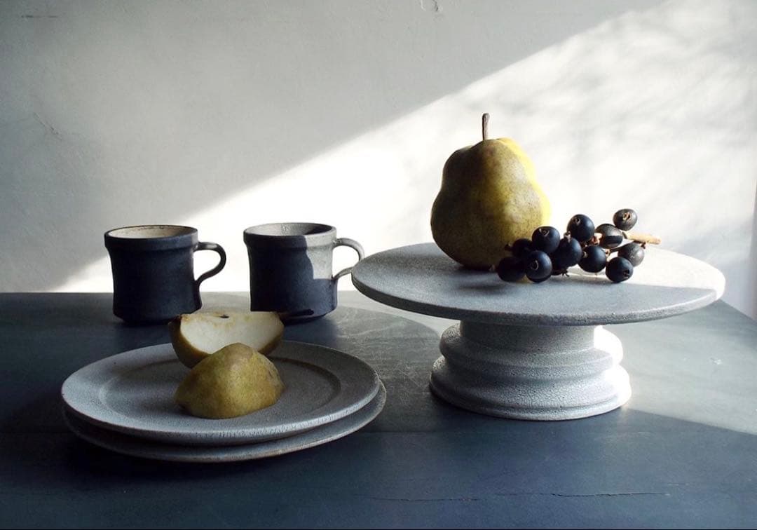 食器 MISHIM POTTERY cake stand L hibi