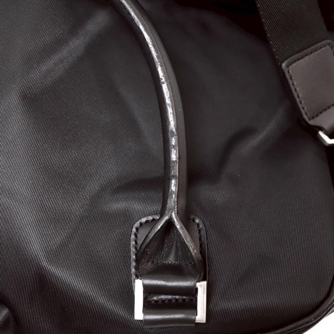 バーバリーゴルフ 2way ボストンバッグ ノバチェック レザー 黒