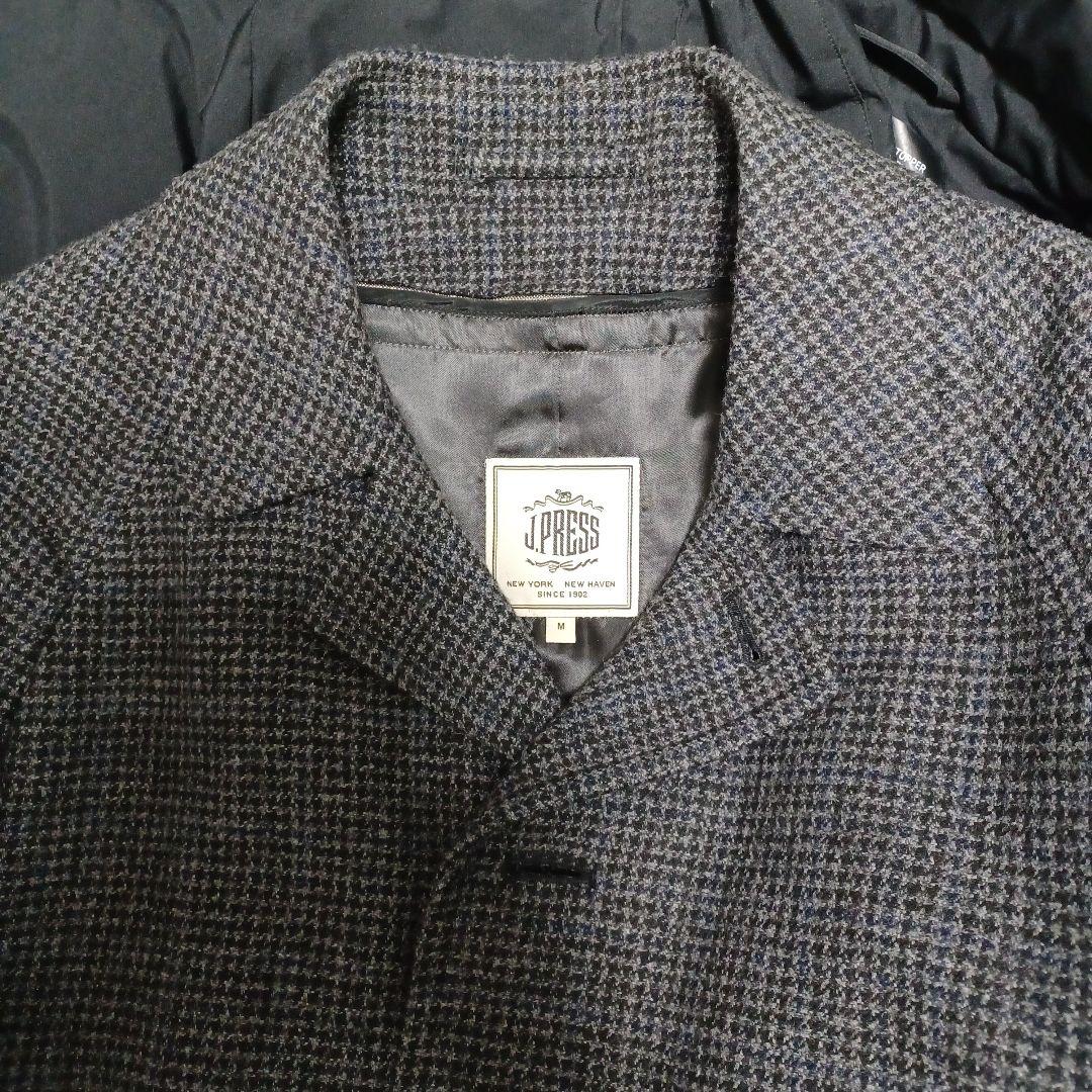 ​【美品】J.PRESS NIKKE キューバビーチ ツイードコート M グレー