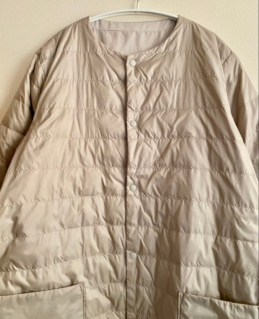 Plantation　ライトリバーダウンコート　薄ベージュ　プランテーション