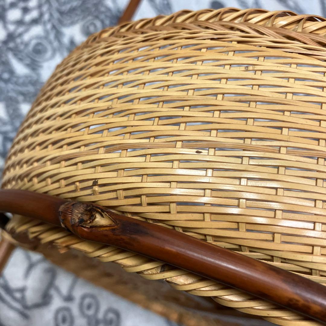竹細工 ３段籠 職人技