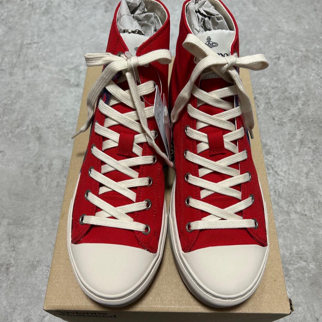 Vivienne Westwoodスニーカー　レッド　オーブペイント25㎝