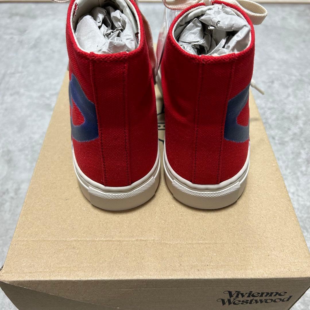 Vivienne Westwoodスニーカー　レッド　オーブペイント25㎝