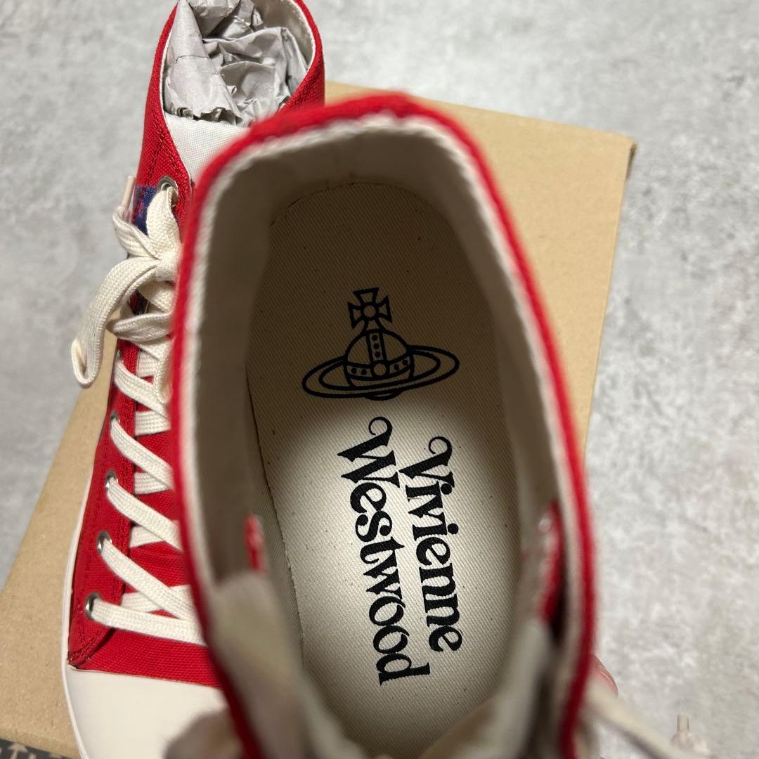 Vivienne Westwoodスニーカー　レッド　オーブペイント25㎝