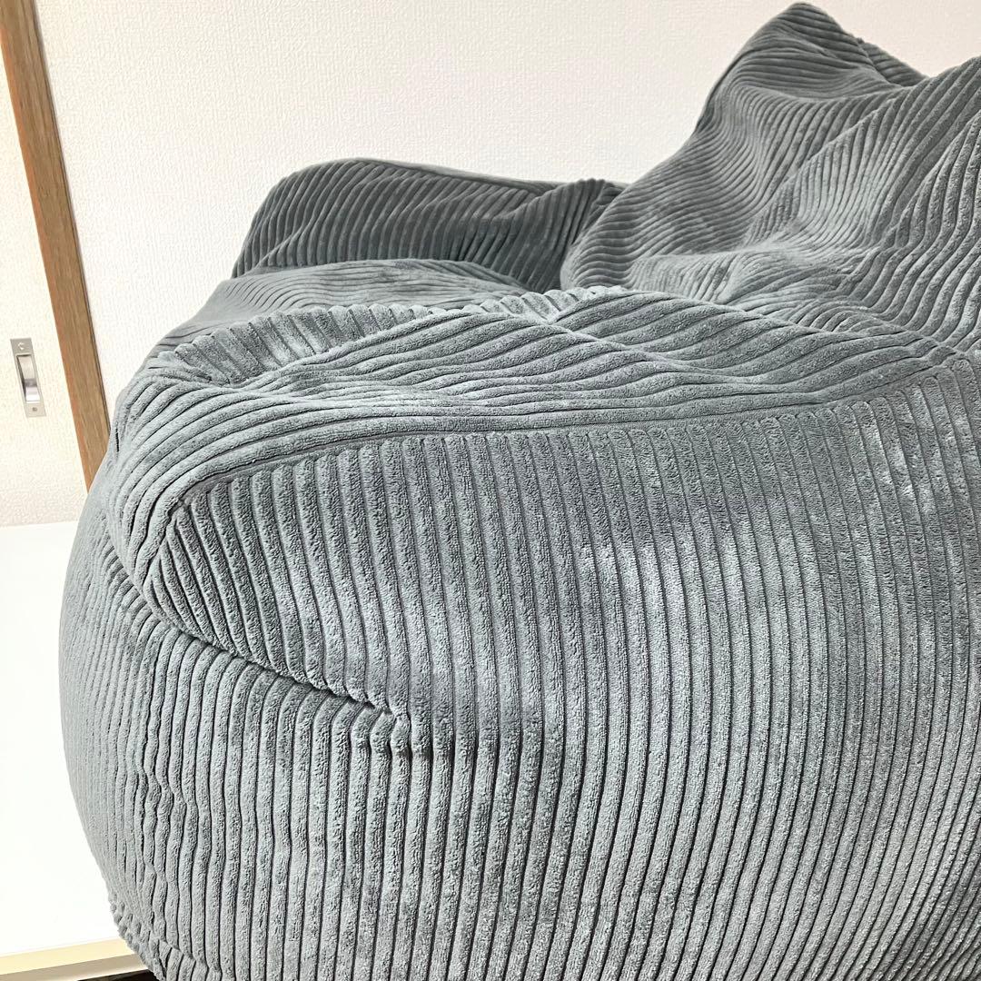 【美品】 LOOSY HUGME 1人掛けビーズソファ CHARCOAL ソファ