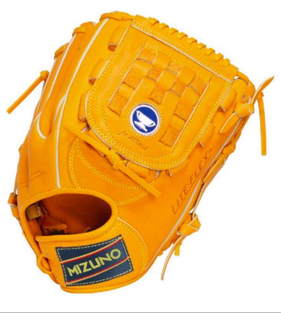 新品未使用MIZUNO 青カップ復刻 軟式グローブ オレンジ