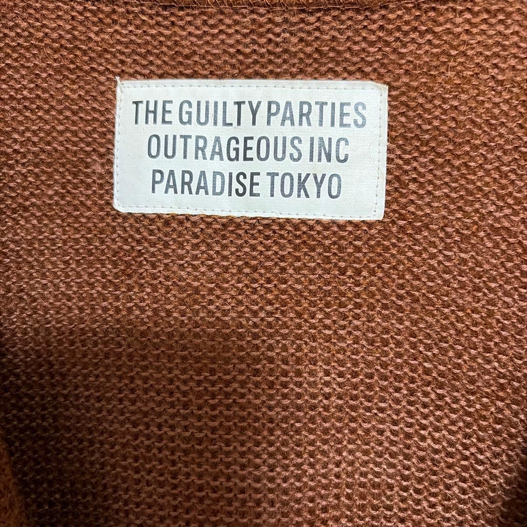 ワコマリア　THE GUILTY PARTIES モヘヤカーディガン　ブラウン
