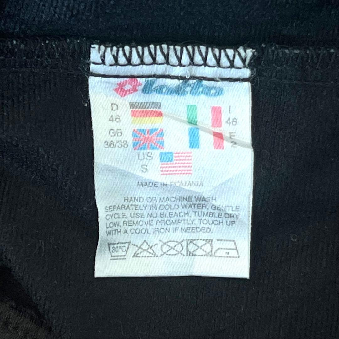 90s【Lotto】トラックジャケット BLACK S