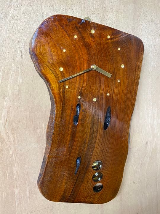 時計　オブジェ　木工　家具　壁掛け時計　インテリア　004