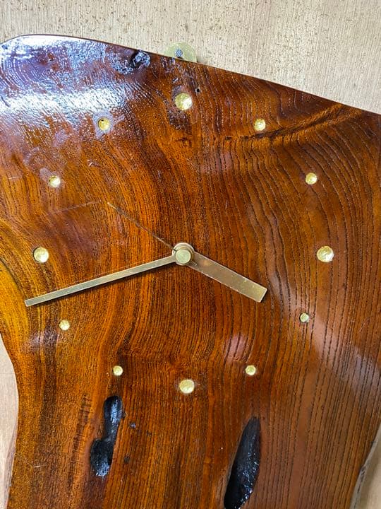 時計　オブジェ　木工　家具　壁掛け時計　インテリア　004