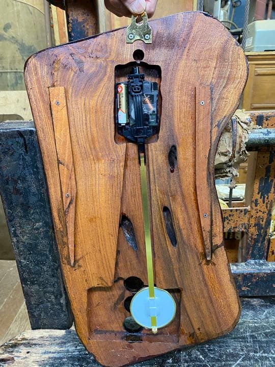 時計　オブジェ　木工　家具　壁掛け時計　インテリア　004