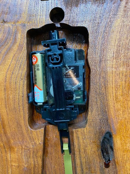 時計　オブジェ　木工　家具　壁掛け時計　インテリア　004