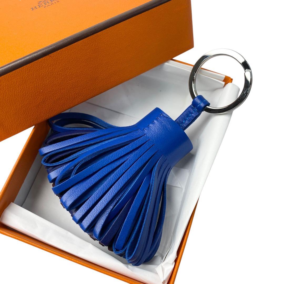 未使用 エルメスHERMES カルメン キーリング ラムスキン U刻印