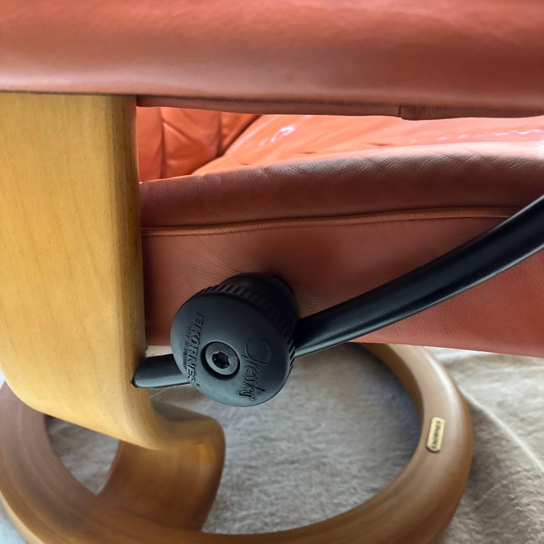 美品　エコーネス ストレスレス コン サル 本革リクライニングチェア